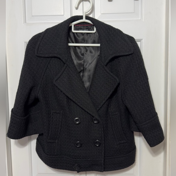 Mario Serrani Jackets & Blazers - Mario Serrani Women's Black Double-Breasted Jacket